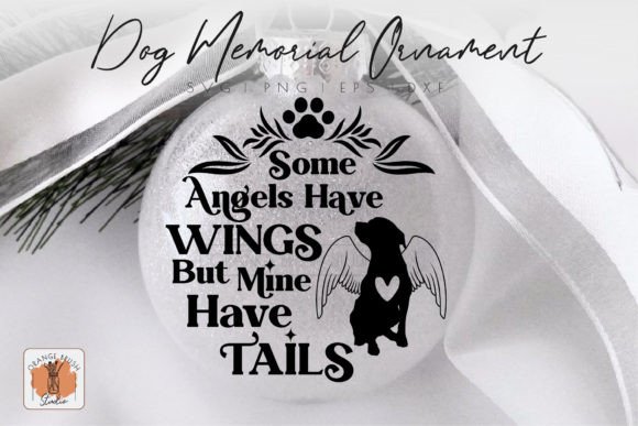 Angel Dog Memorial Christmas Ornament