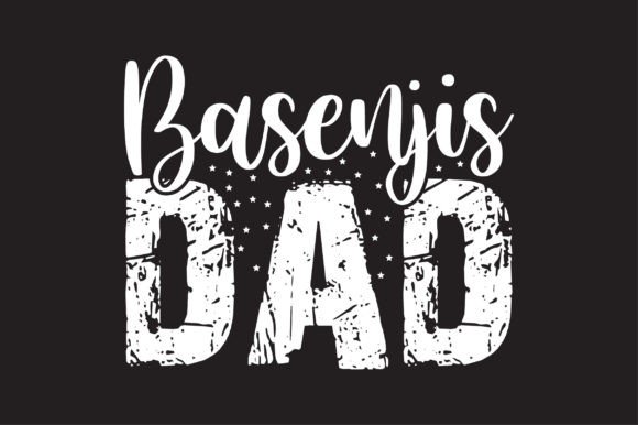 Basenjis Dad Dog Lover SVG Design