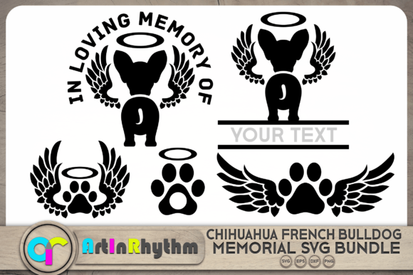 Chihuahua Pet Dog Memorial SVG