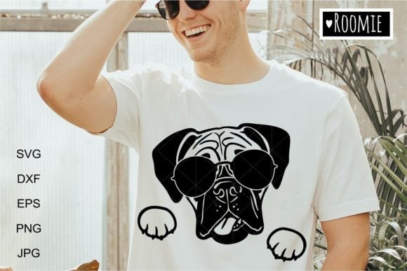 Cool Boxer with Sunglasses SVG