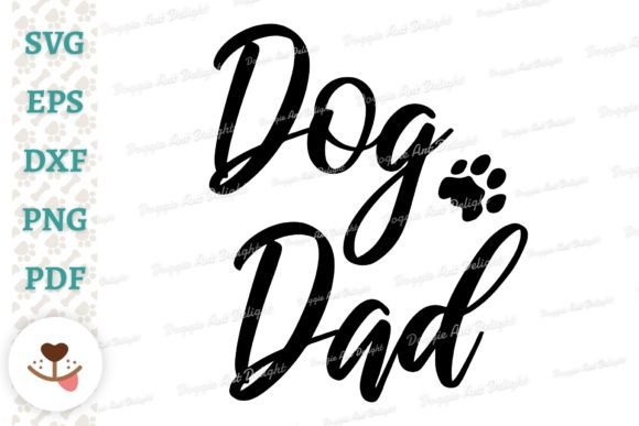 Dog Dad Embroidery Design