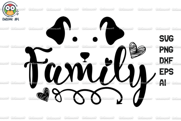 Dog Family Svg