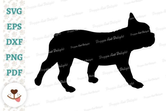 Frenchie Dog Silhouette SVG PNG DXF EPS