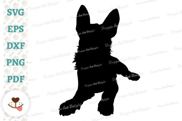 German Shepherd Puppy Silhouette SVG