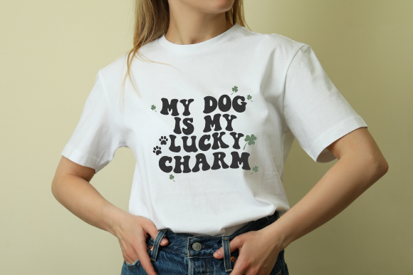 My Dog is My Lucky Charm Dog Lover Svg