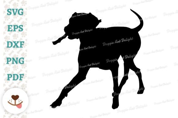 Playing Dog Pointer Silhouette Svg Png