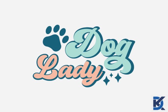 Retro Dog Lady SVG