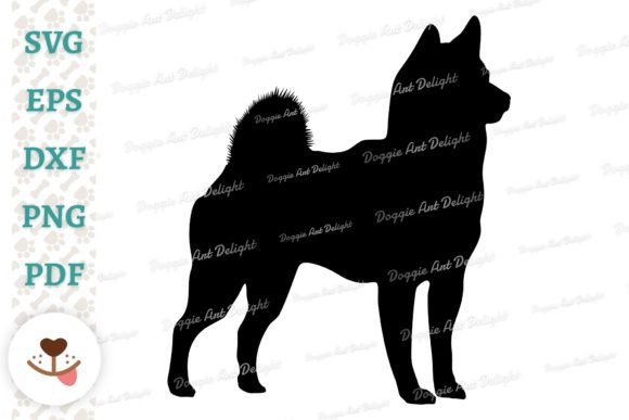 Shiba Inu Dog Silhouette SVG PNG DXF EPS