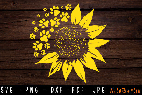 Sunflower Paw Print